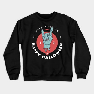 Keep Rocking Happy Hallowen Crewneck Sweatshirt